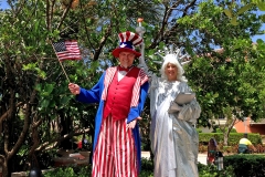 Stilt Walkers at Lauderdale by the Sea July 4 Parade