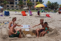 Sand castle contest