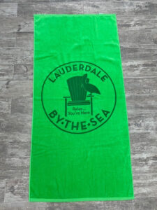 Green Beach Towel